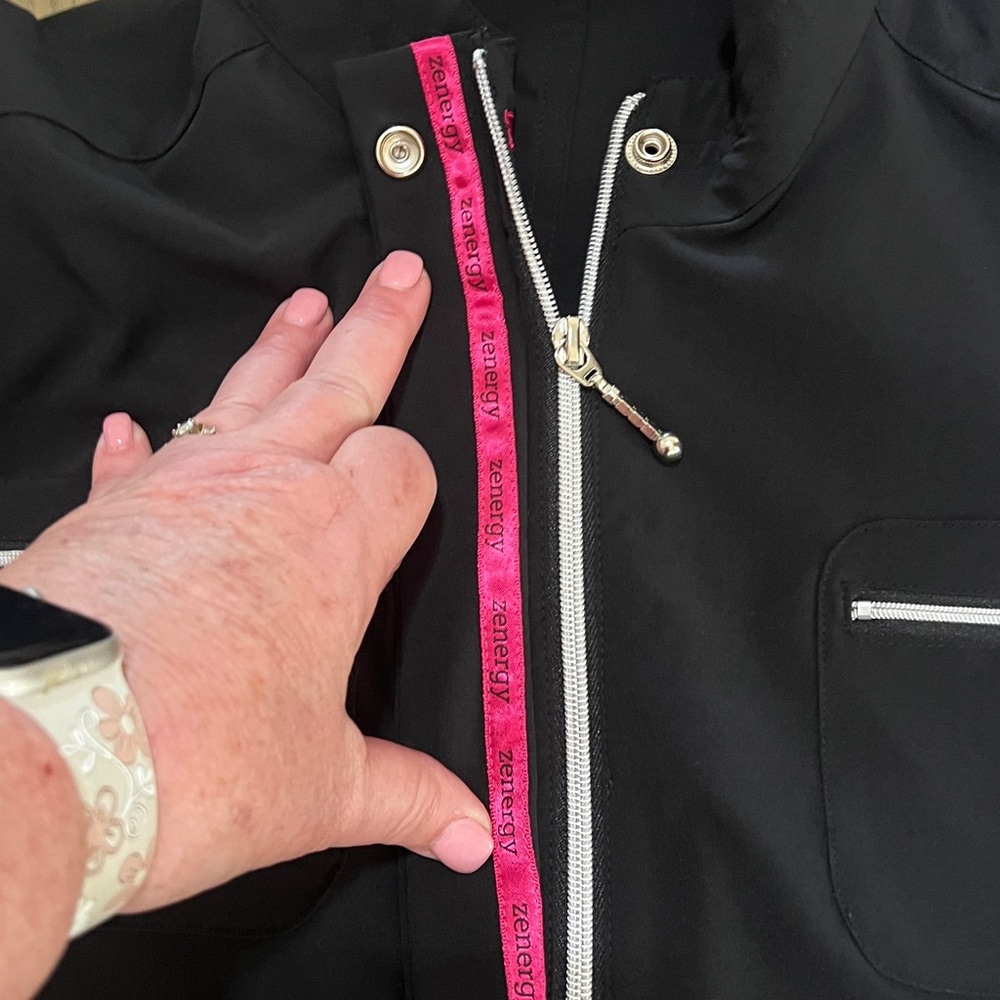 Black and pink Jacket Chico’s - Picture 5 of 6